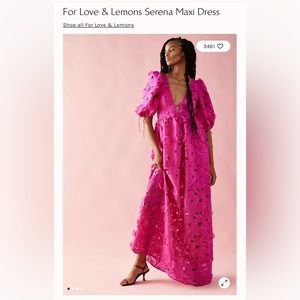 NEW WITH TAGS For Love & Lemons Serena Maxi Dress